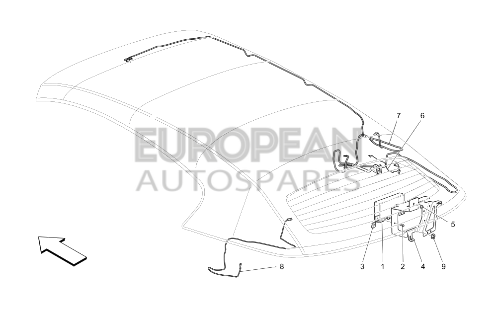 83087000-Maserati HOOD ECU