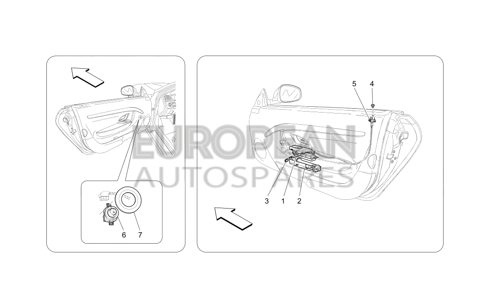 269660-Maserati R.H. DOOR UNIT