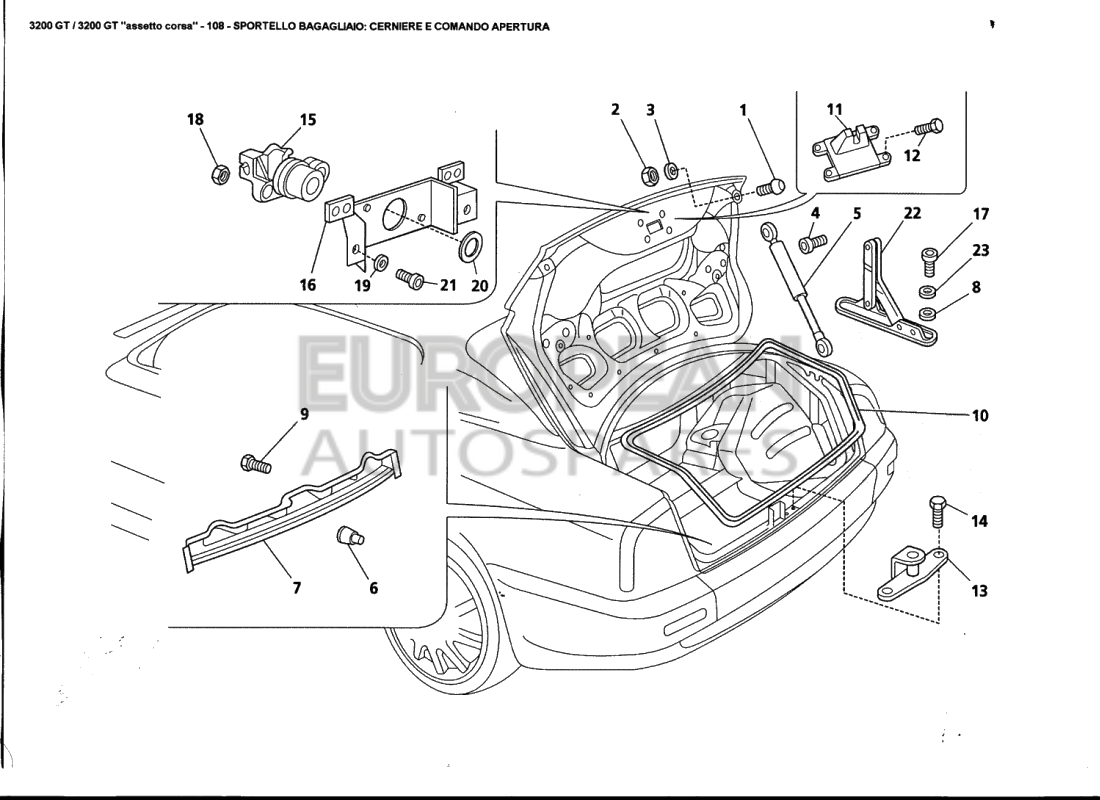 68084300-Maserati LUGGAGE COMPARTMENT GASKET