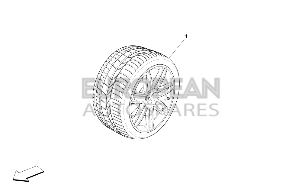 980156079-Maserati 20'' CPL. WHEEL