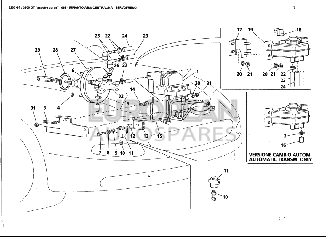 387400325-Maserati BLOCK FOR BRANCH BUNDY REAR BRAKES