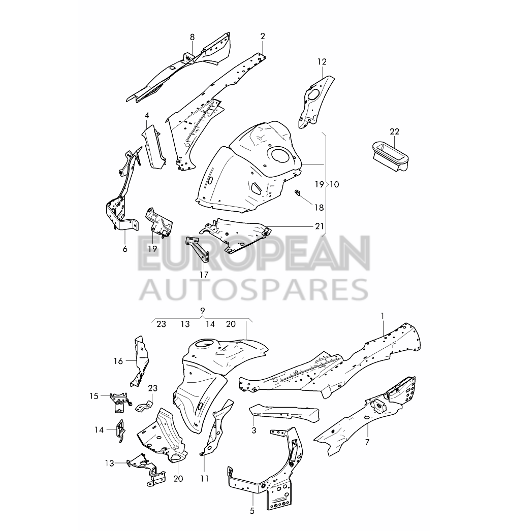 4W0805072A-Bentley MOUNTING                 