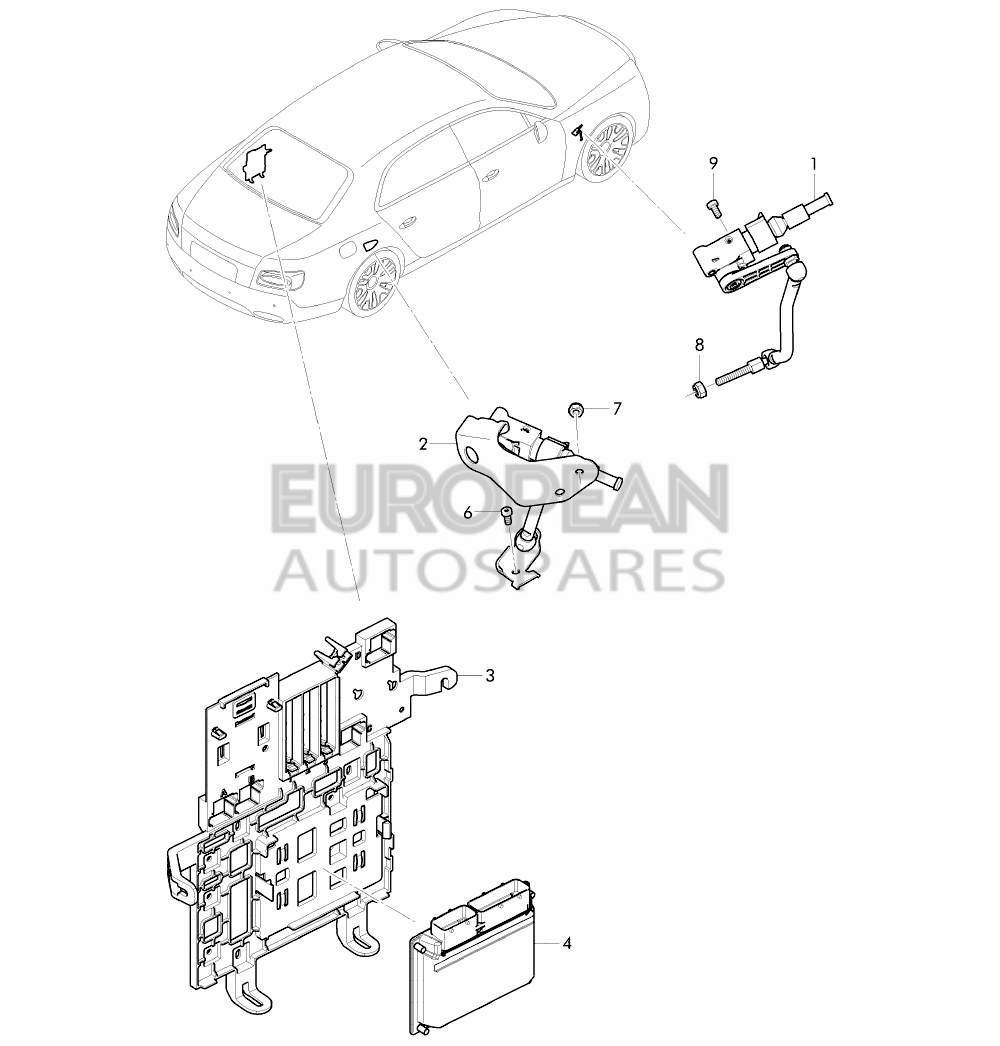 4W0616576-Bentley ACCELERATION SENSOR WITH 