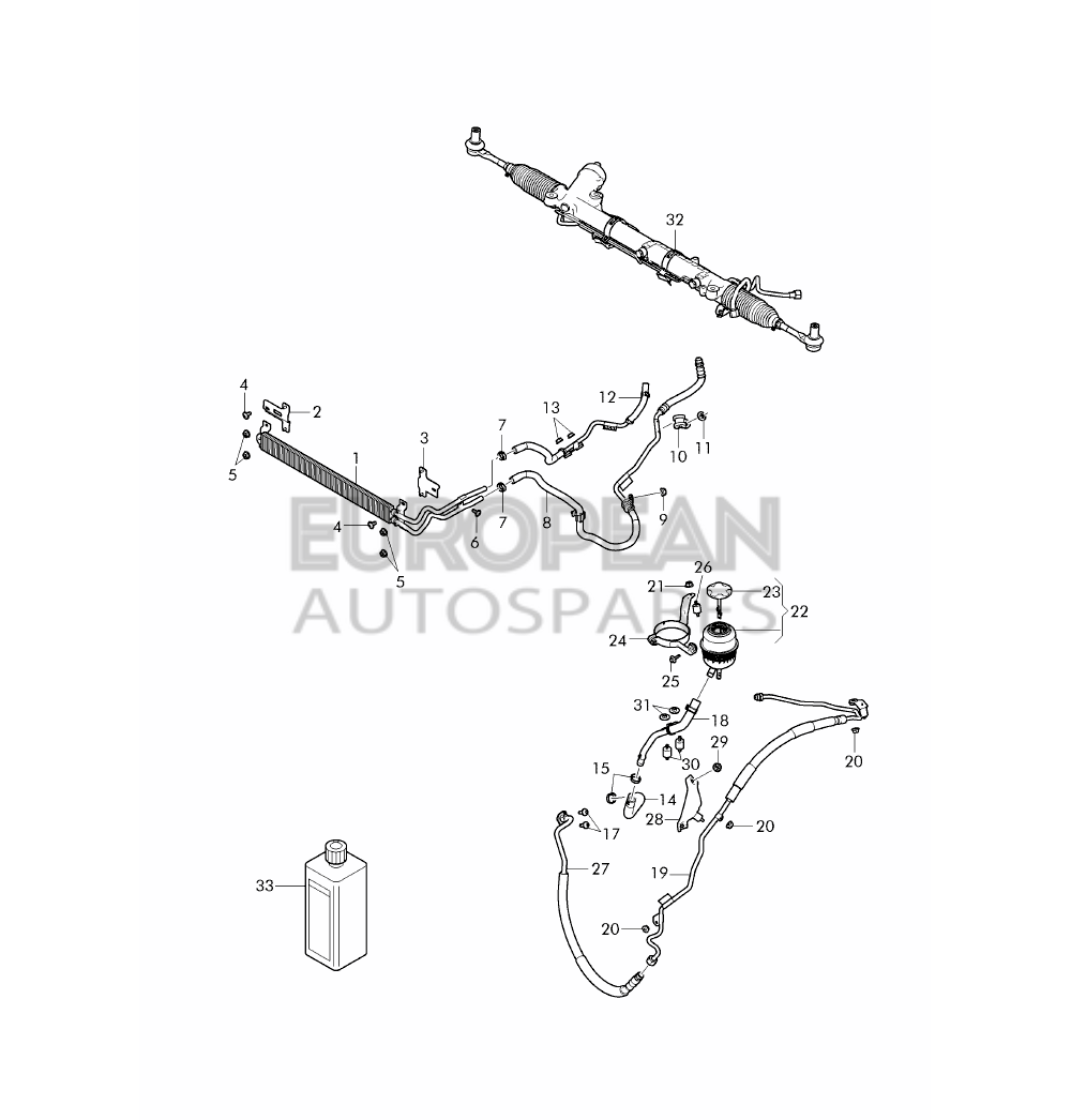 4W0422891C-Bentley RETURN HOSE              