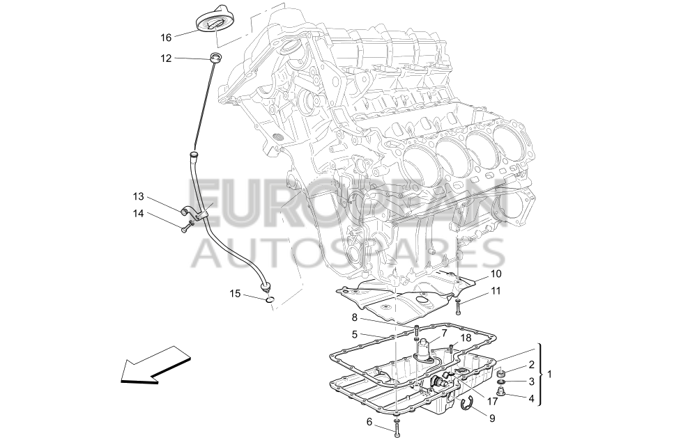 228496-Maserati OIL SUMP SHIELD