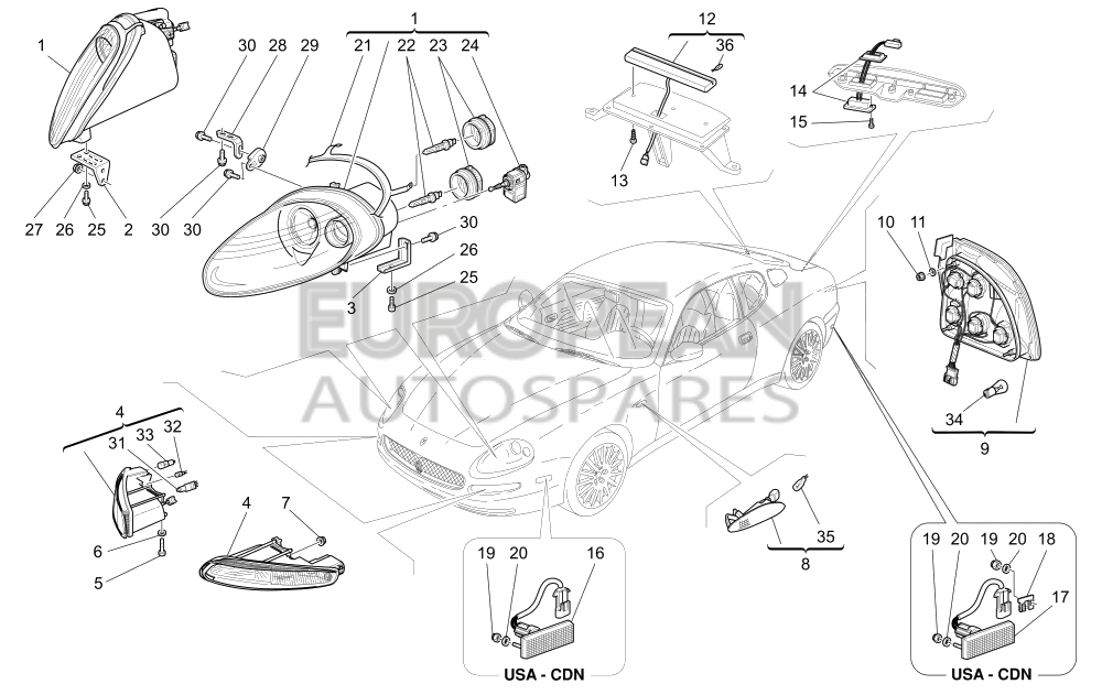 383100502-Maserati STOP LAMP BULB