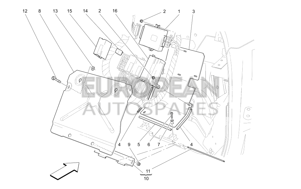 66724900-Maserati ECU COVER