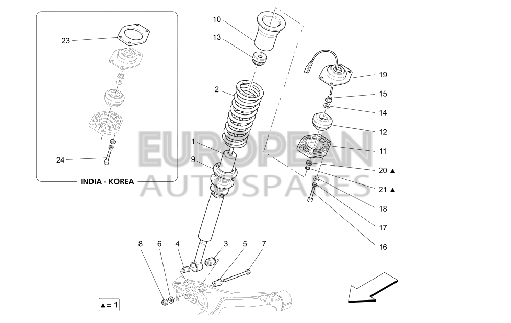 286941-Maserati FRONT SHOCK ABSORBER - Skyhook System