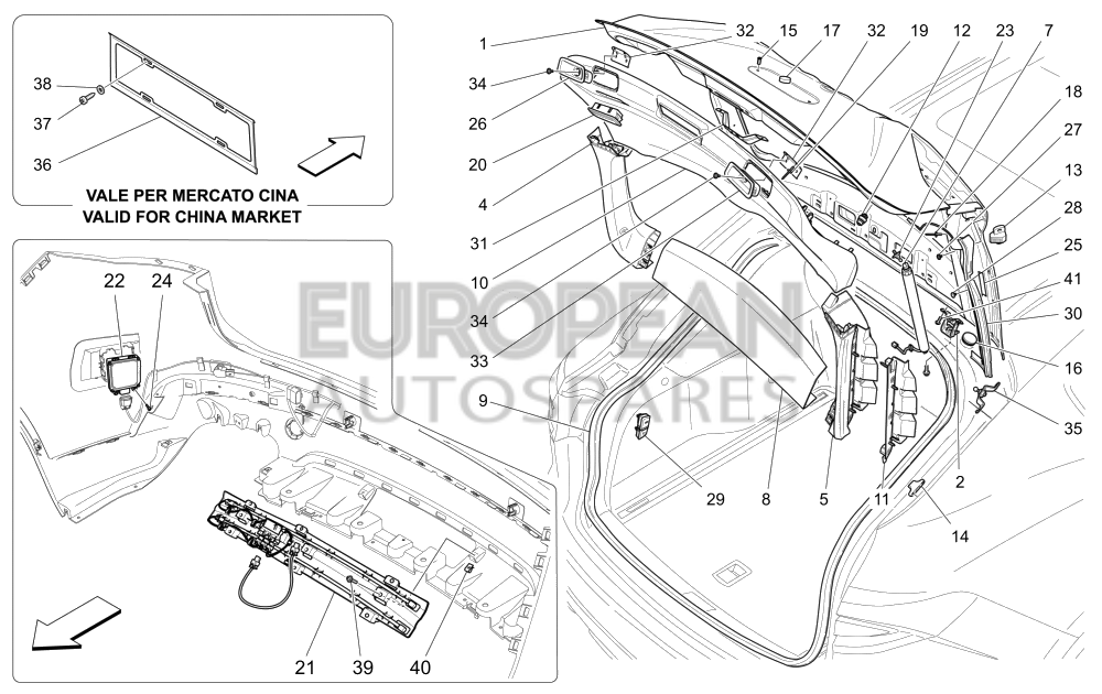 670039969-Maserati LH BRACKET - POWER LIFTGATE