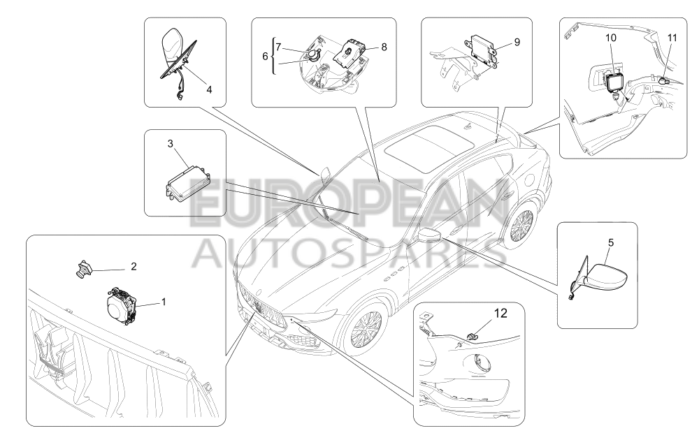 670032406-Maserati PARKING SENSOR ECU