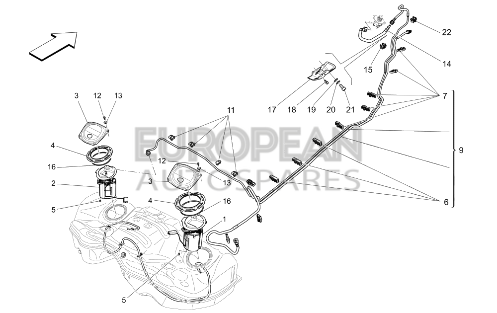 670031943-Maserati UNDERFLOOR FUEL PIPES