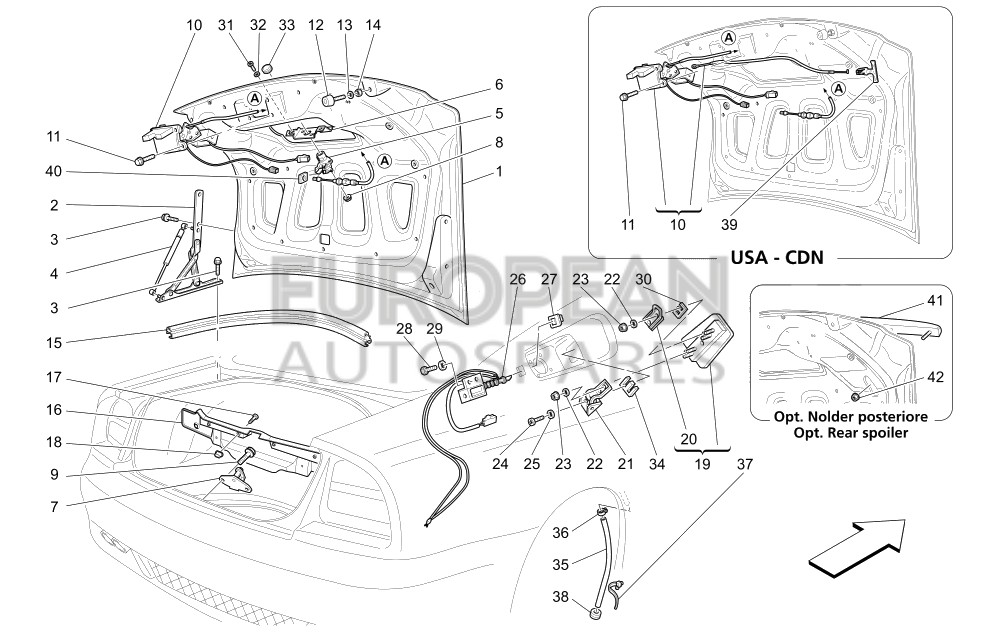 69145900-Maserati REAR SPOILER