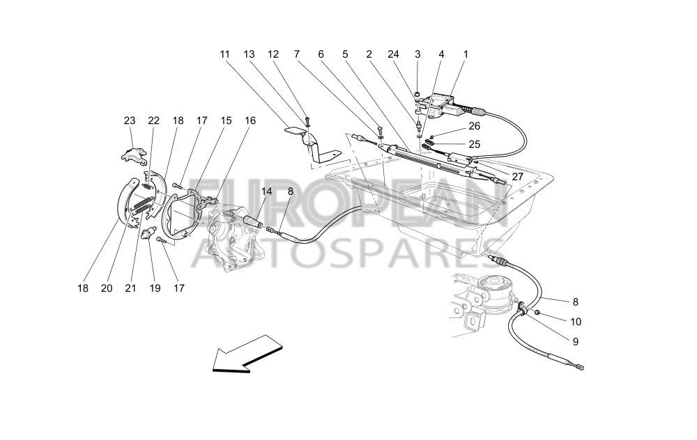 81635600-Maserati ECU CABLE GUIDE