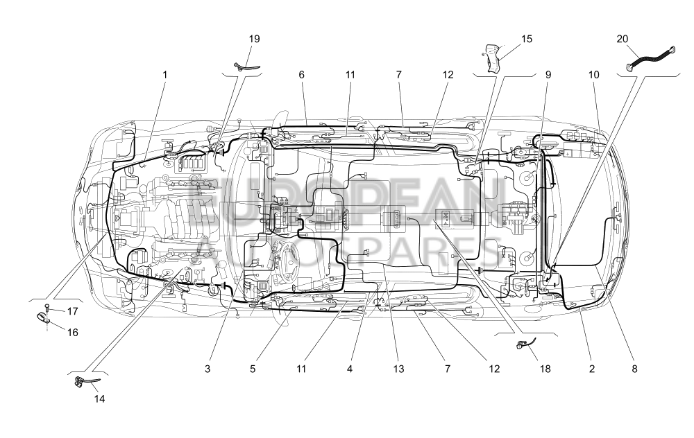 10448890-Maserati BRACKET WITH SHEATH