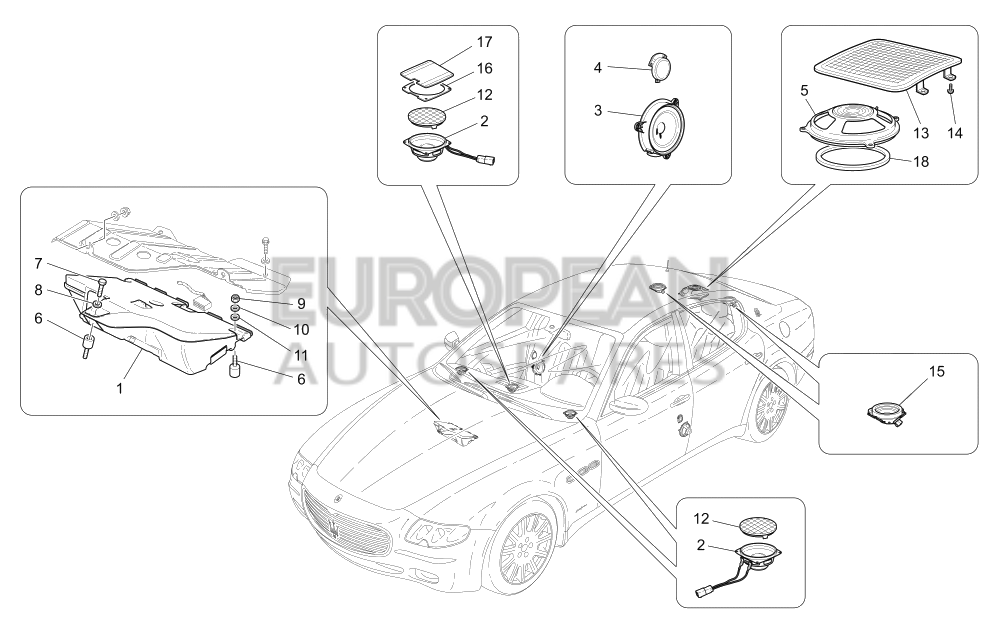 66948000-Maserati LOUD-SPEAKER PLATE