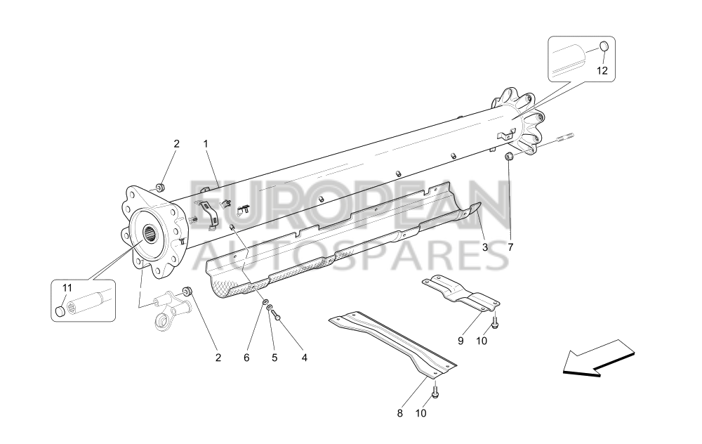 228688-Maserati ENGINE-GEARBOX CONNECTING TUBE