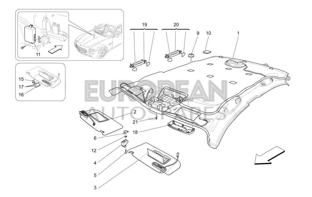 67724500-Maserati FASTENER BUTTON