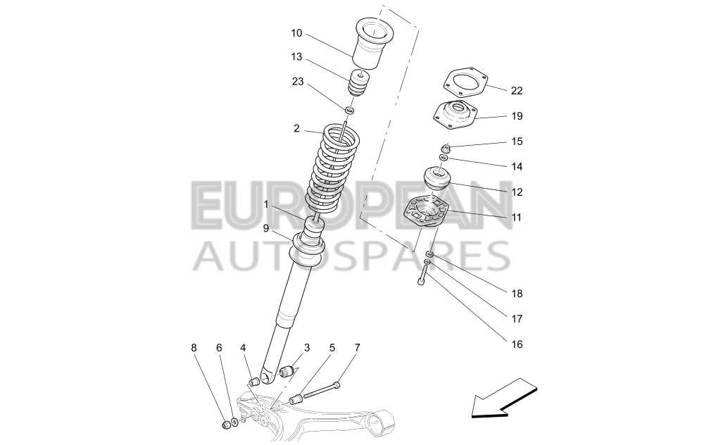 306175-Maserati Front Shock Absorber 