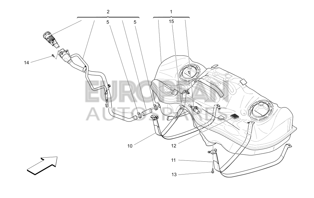 670031625-Maserati FUEL TANK ASSEMBLY