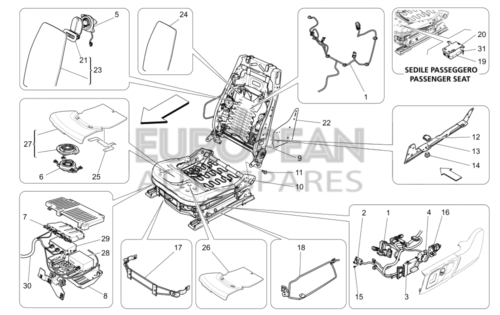 670005323-Maserati MULTIMEDIA BOX ECU - Rear Seat Entertainment+Tv Tuner (DVBT)