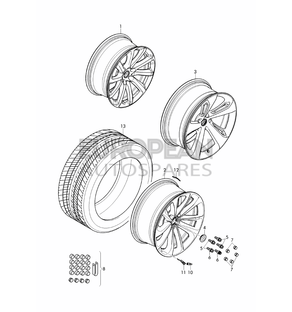36A601025A-Bentley alloy wheel