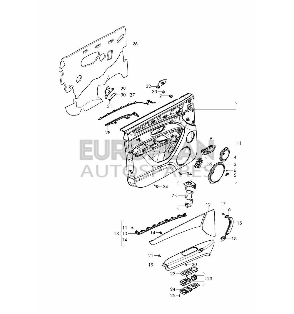 36A858523-Bentley TRIM FOR SWITCH          