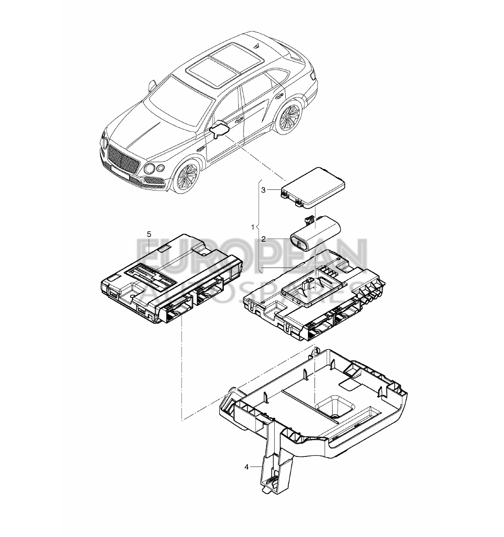 4M0907486-Bentley BATTERY FOR EMERGENCY SUP