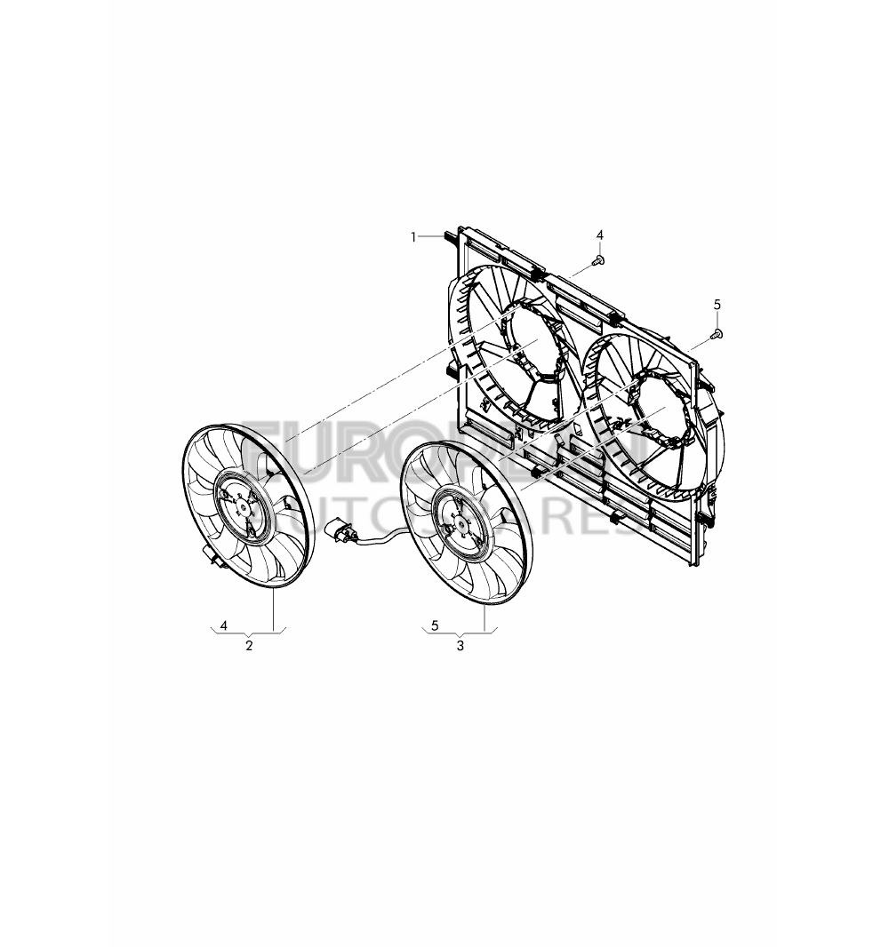 8W0959455N-Bentley RADIATOR FAN WITH CONTROL