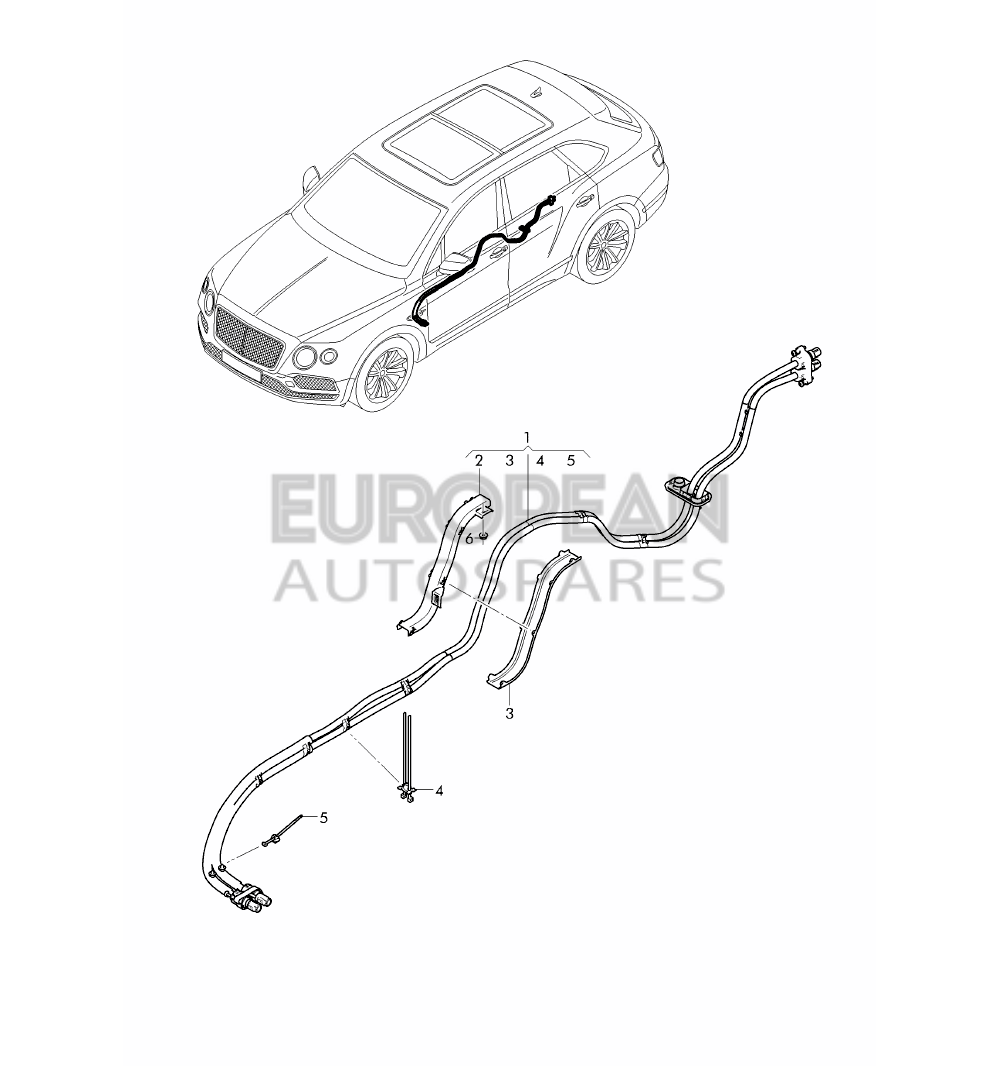 4M0971015P-Bentley HIGH-VOLTAGE WIRING SET F