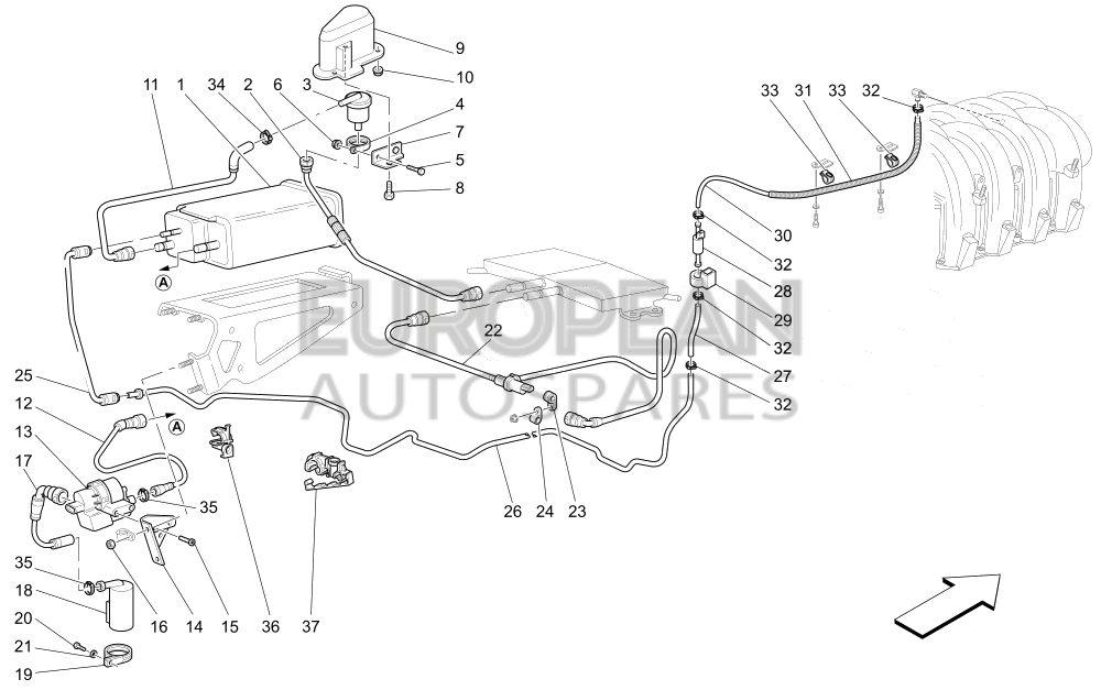 10440790-Maserati BRACKET WITH SHEATH