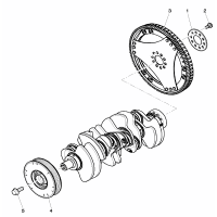 flywheel v-belt pulley with vibration damper