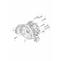 mounting parts for engine and transmission for vehicles with Hybrid Drive System