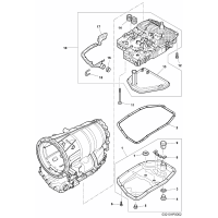 Mechatronic with software oil strainer oil pan for 6 speed automatic transm. D - MJ 2007>> see workshop manual