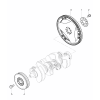 flywheel v-belt pulley with vibration damper