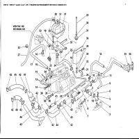 ENGINE COOLING PIPES AND THERMOSTAT