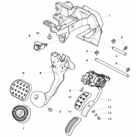 brake and acc. pedal assembly