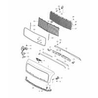 radiator grille, complete F 3Y-K-004 157>> F ZH-K-004 157>>