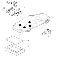 Electric parts for seat
and backrest adjustment