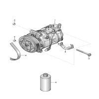 A/C compressor
Attachment parts for A/C
compressor
Compressor oil
