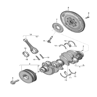 flywheel
V-belt pulley with
vibration damper
Crankshaft
conrod
bearing shell