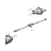 propeller shaft 2-piece with
intermediate bearing
for 8-speed automatic gearbox