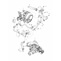 water cooling for turbocharger Caution: Before ordering, check the part number in the vehicle. D >> - 22.05.2019