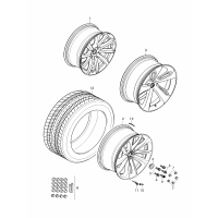 Complete wheels and tires F >> 4V-K-025 732 F >> ZV-K-025 732