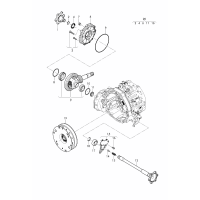 small parts kit for front axle differential for 8-speed automatic gearbox for vehicles with Hybrid Drive System