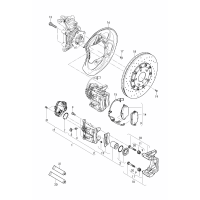 brake caliper brake disc (ventilated) for vehicles with ceramic brake disc D - MJ 2019>>