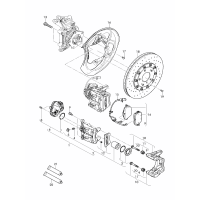 brake caliper brake disc (ventilated) for vehicles with ceramic brake disc D - MJ 2019>>