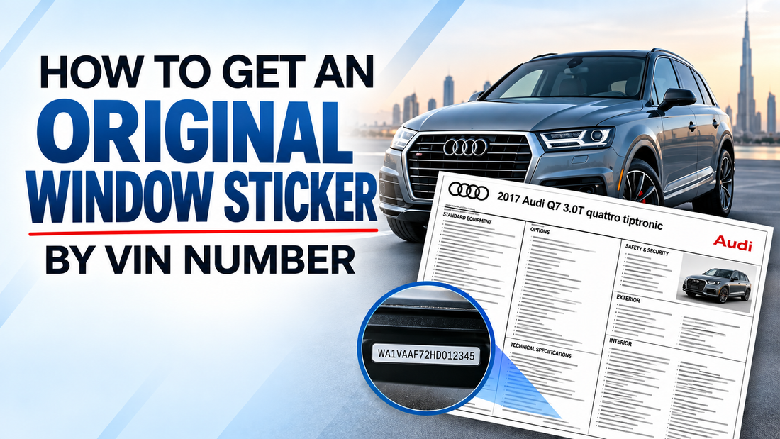 How to Get an Original Window Sticker by VIN Number