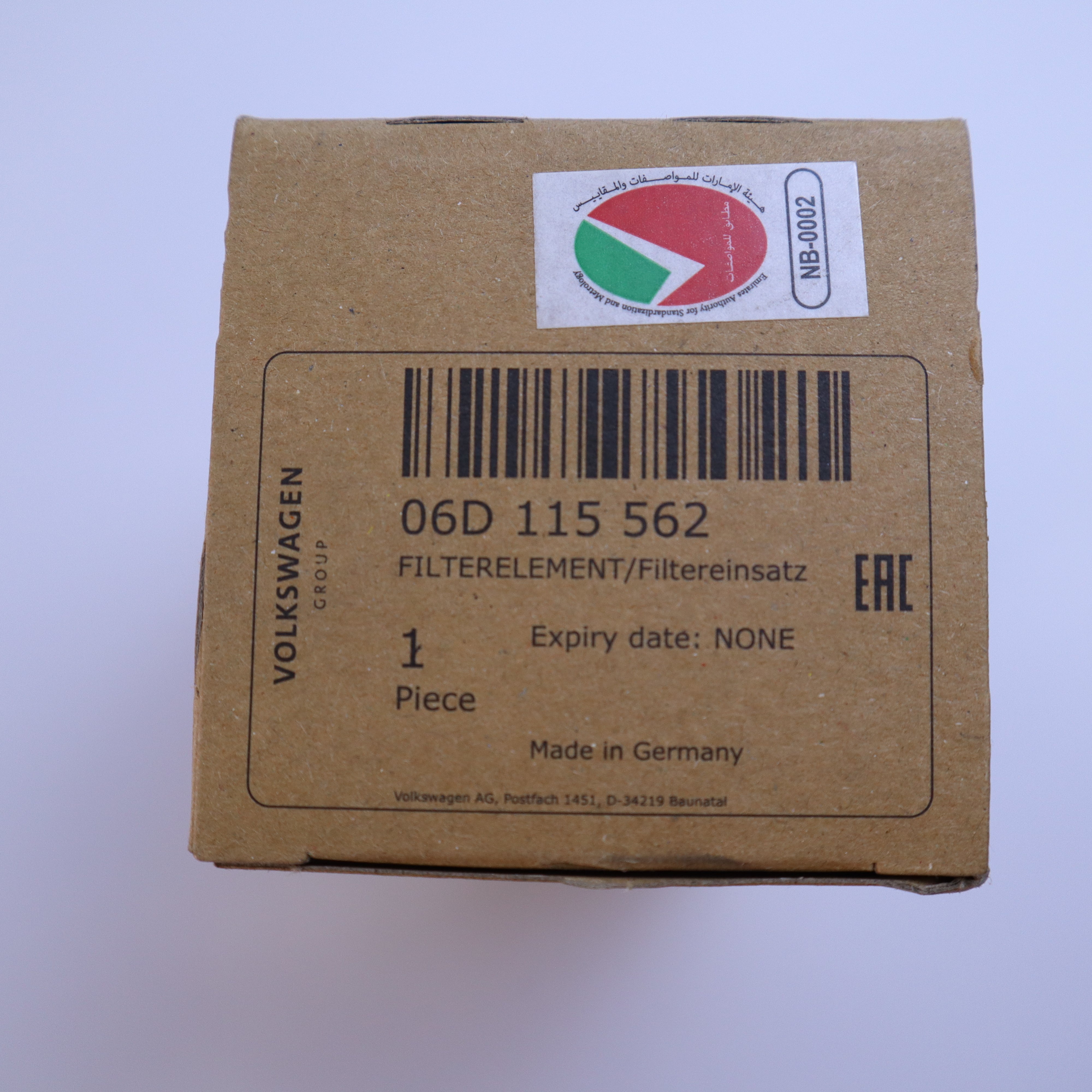Genuine Oil Filter For Audi, Volkswagen 06D115562