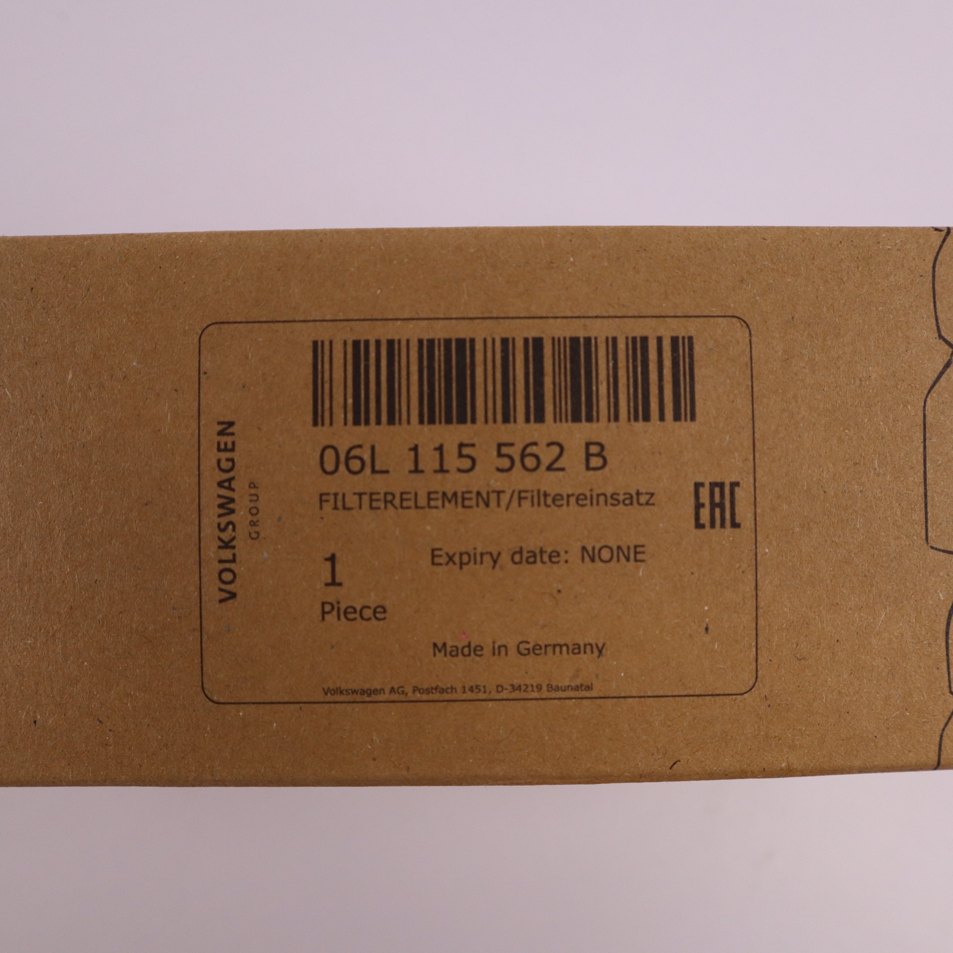 Genuine Audi Engine Oil Filter for A3, A4, A5 06L115562B