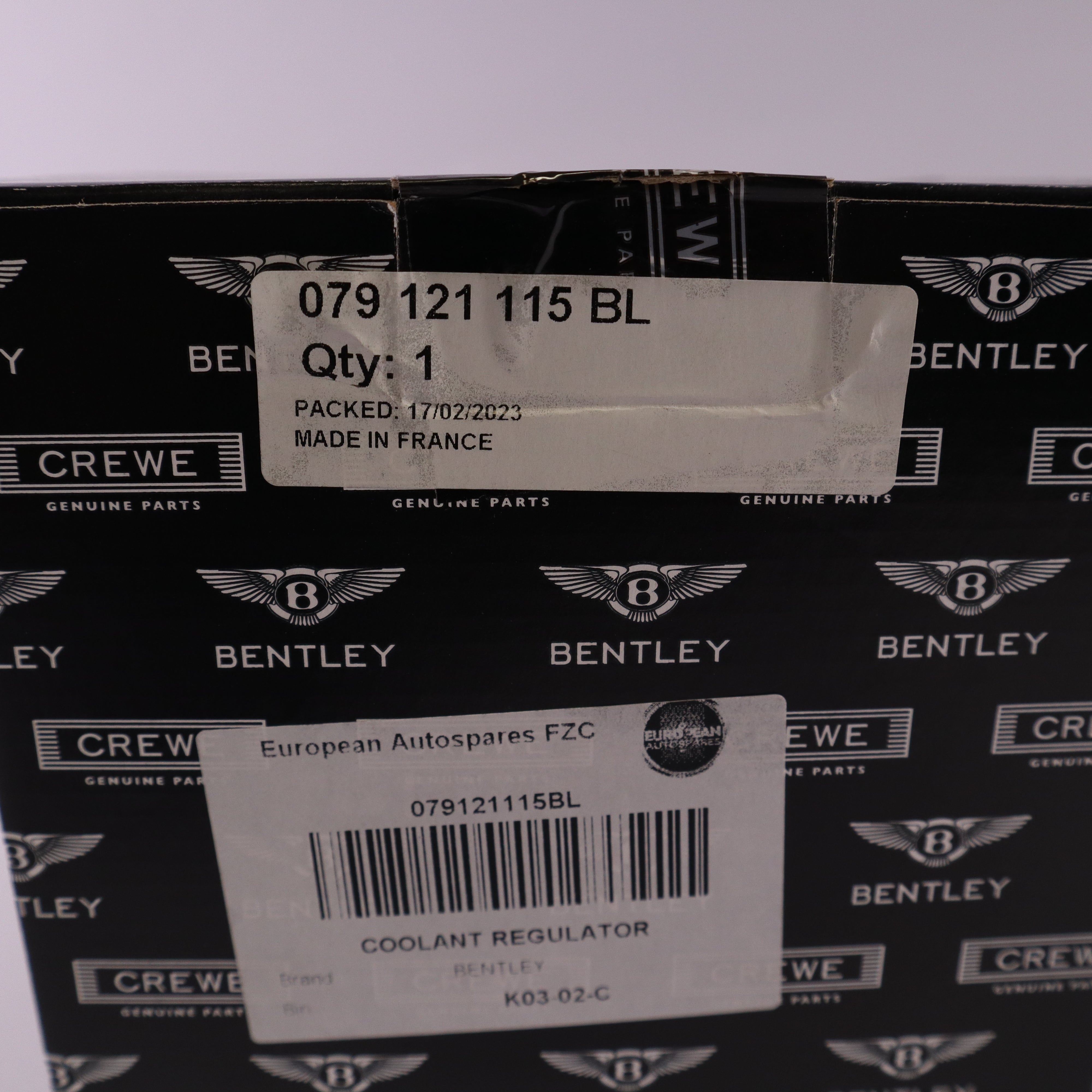 Genuine Bentley Coolant Thermostat Assembly 079121115BL